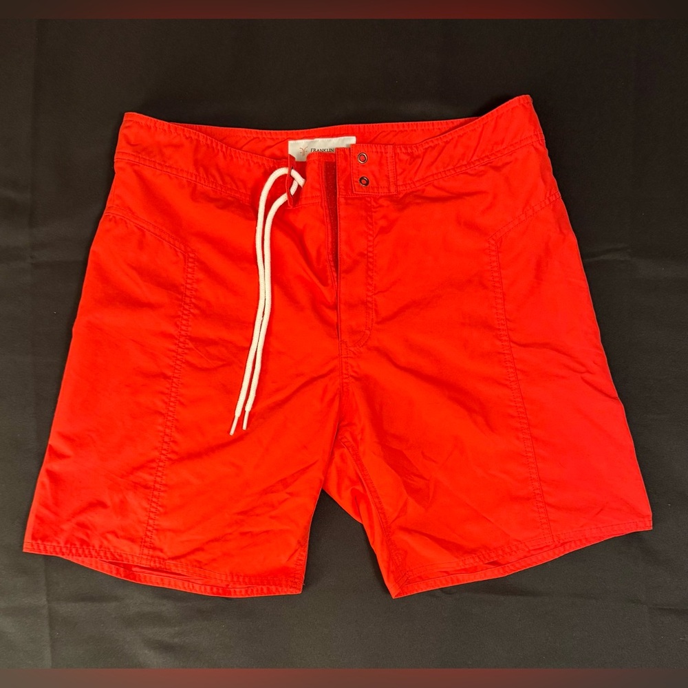 Franklin Fox Men’s Bright Red Swim Trunks. Size 34.